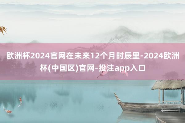 欧洲杯2024官网在未来12个月时辰里-2024欧洲杯(中国区)官网-投注app入口