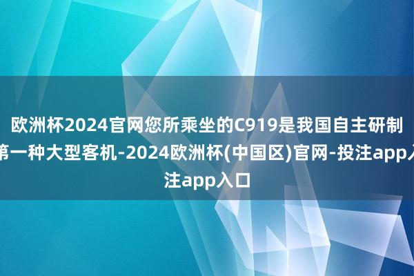欧洲杯2024官网您所乘坐的C919是我国自主研制的第一种大型客机-2024欧洲杯(中国区)官网-投注app入口