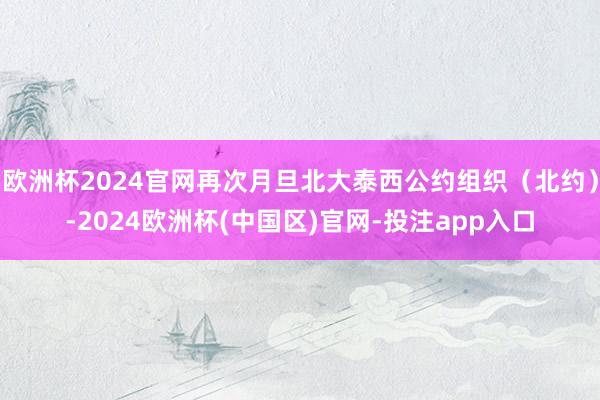 欧洲杯2024官网再次月旦北大泰西公约组织（北约）-2024欧洲杯(中国区)官网-投注app入口