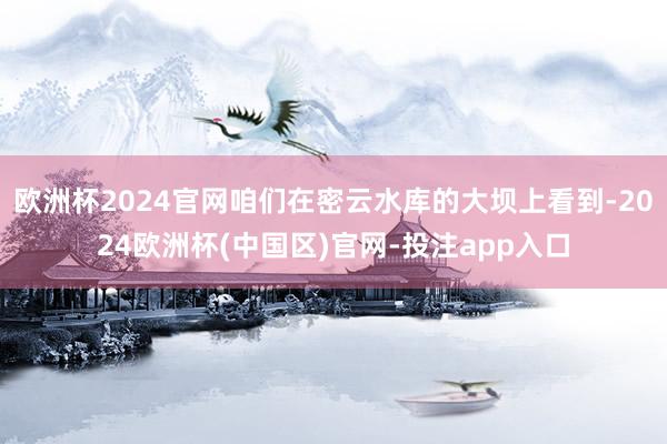 欧洲杯2024官网咱们在密云水库的大坝上看到-2024欧洲杯(中国区)官网-投注app入口