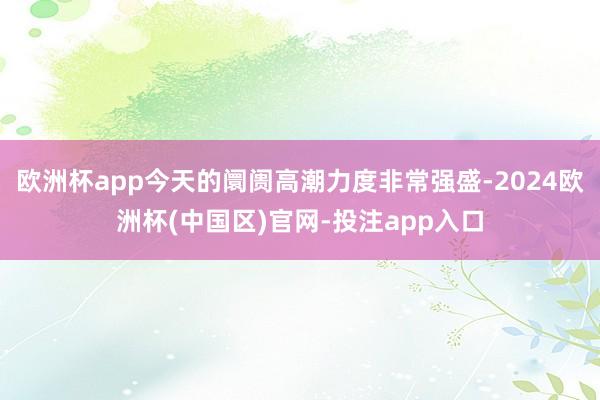 欧洲杯app今天的阛阓高潮力度非常强盛-2024欧洲杯(中国区)官网-投注app入口