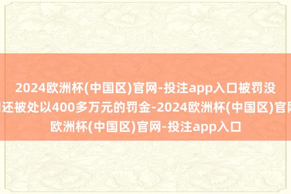 2024欧洲杯(中国区)官网-投注app入口被罚没罪人所得的同期还被处以400多万元的罚金-2024欧洲杯(中国区)官网-投注app入口