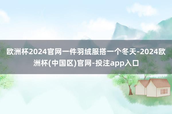 欧洲杯2024官网一件羽绒服搭一个冬天-2024欧洲杯(中国区)官网-投注app入口