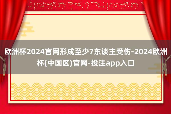 欧洲杯2024官网形成至少7东谈主受伤-2024欧洲杯(中国区)官网-投注app入口