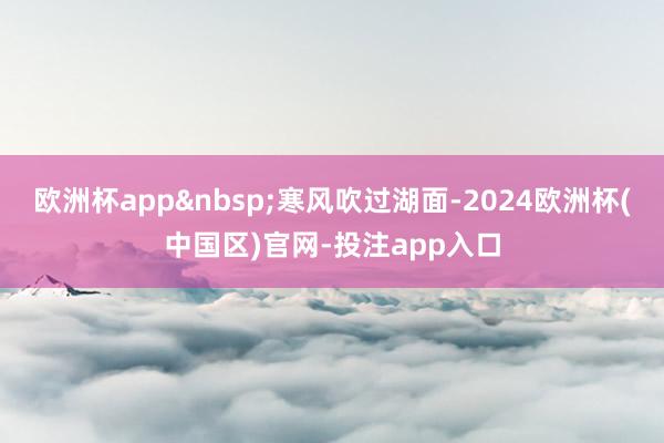 欧洲杯app&nbsp;寒风吹过湖面-2024欧洲杯(中国区)官网-投注app入口