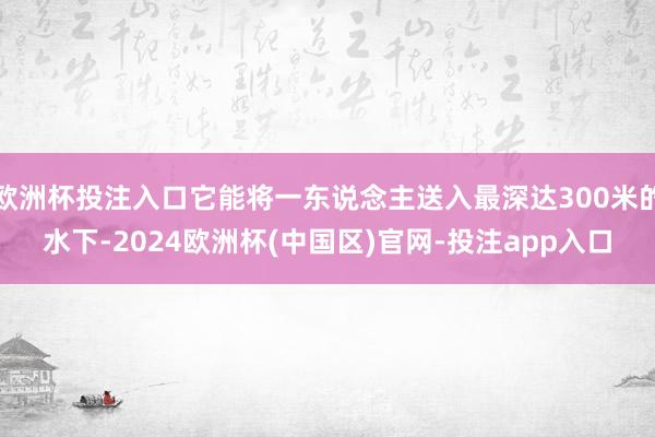 欧洲杯投注入口它能将一东说念主送入最深达300米的水下-2024欧洲杯(中国区)官网-投注app入口